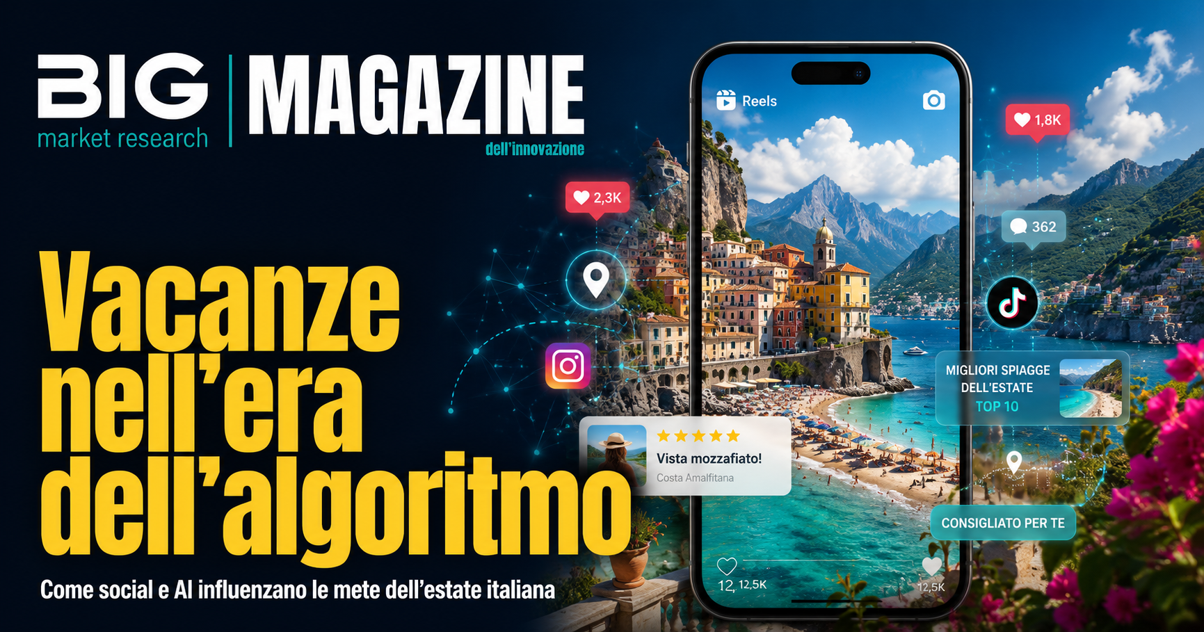 Vacanze estate 2026 influenzate dagli algoritmi social tra mare e montagna